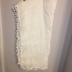 NWOT White Scarf